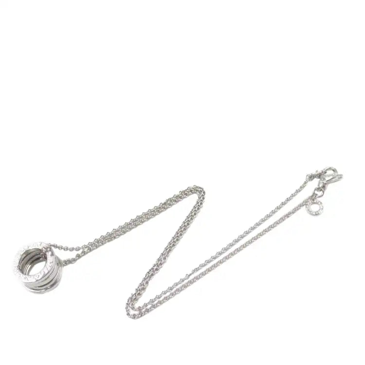 Bvlgari 18K White Gold Small B.zero1 Pendant Necklace
