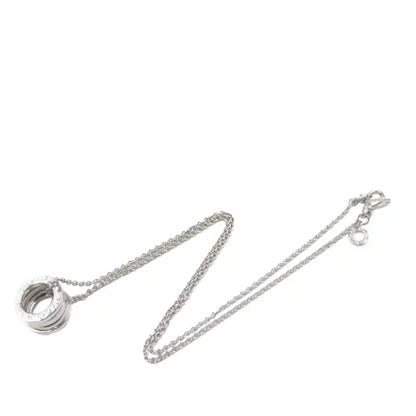 Bvlgari 18K White Gold Small B.zero1 Pendant Necklace