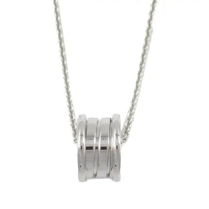 Bvlgari 18K White Gold Small B.zero1 Pendant Necklace
