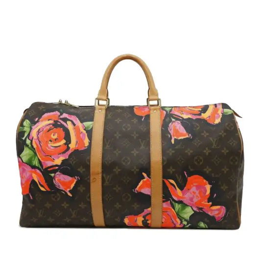 Louis Vuitton Monogram Roses Keepall 50