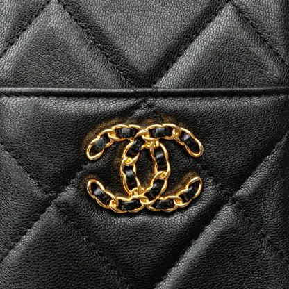 Chanel CC Quilted Goatskin 19 Phone and Card Holder