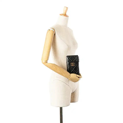 Chanel CC Quilted Goatskin 19 Phone and Card Holder