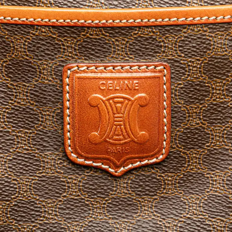 Celine Macadam Coated Canvas Boston Bag