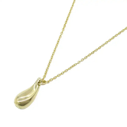 Tiffany 18K Yellow Gold Elsa Peretti Teardrop Pendant Necklace