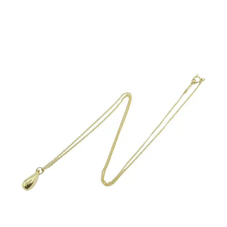 Tiffany 18K Yellow Gold Elsa Peretti Teardrop Pendant Necklace