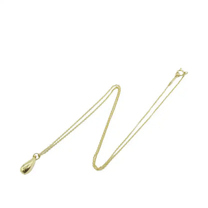Tiffany 18K Yellow Gold Elsa Peretti Teardrop Pendant Necklace