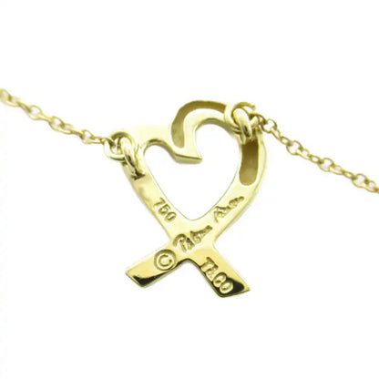 Tiffany 18K Yellow Gold Paloma Picasso Loving Heart Necklace