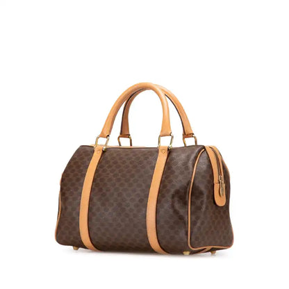 Celine Macadam Coated Canvas Boston Bag