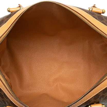 Celine Macadam Coated Canvas Boston Bag