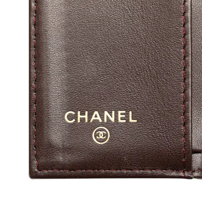 Chanel CC Quilted Caviar Trifold Wallet