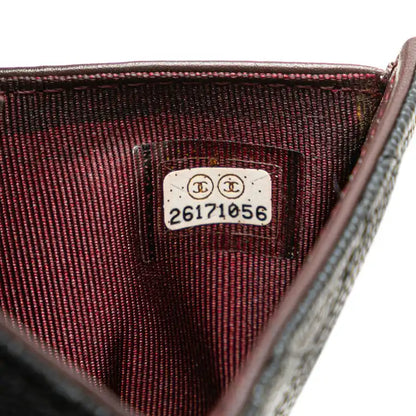 Chanel CC Quilted Caviar Trifold Wallet