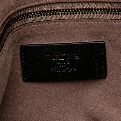 LOEWE Embossed Leather Canela Boston Bag