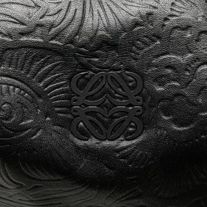 LOEWE Embossed Leather Canela Boston Bag
