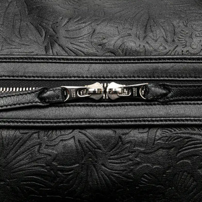 LOEWE Embossed Leather Canela Boston Bag
