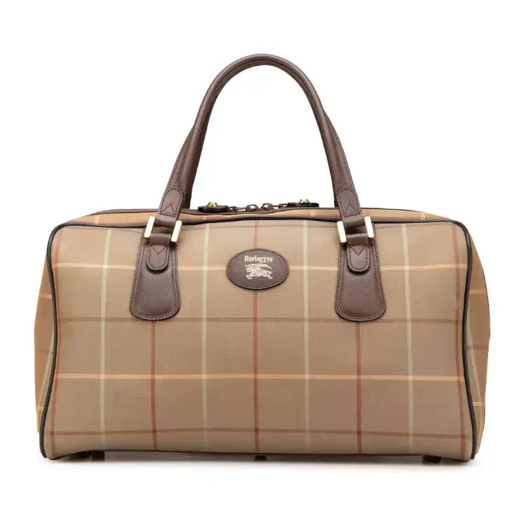 Burberry Vintage Check Canvas Travel Bag