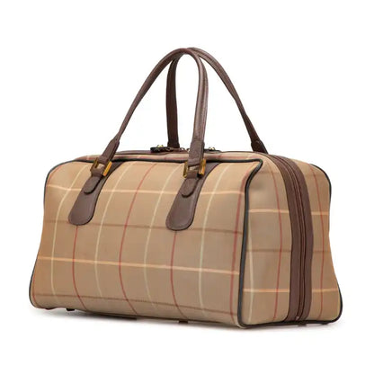 Burberry Vintage Check Canvas Travel Bag