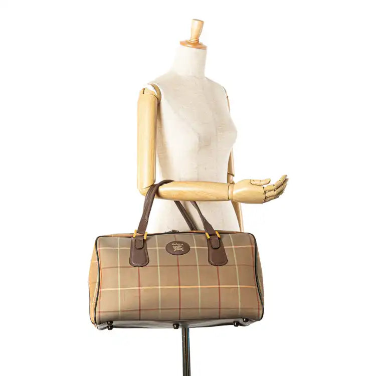 Burberry Vintage Check Canvas Travel Bag