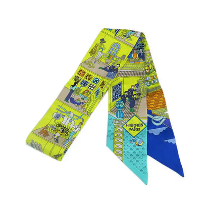 Hermès La Maison Des Carres Silk Twilly Scarf