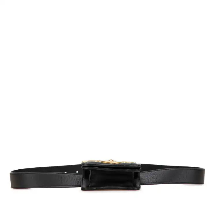 Gucci Mini GG Marmont Matelasse Leather Animal Studs Belt Pouch Bag