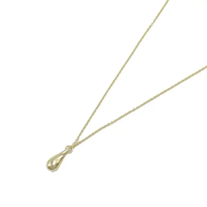 Tiffany 18K Yellow Gold Elsa Peretti Teardrop Pendant Necklace