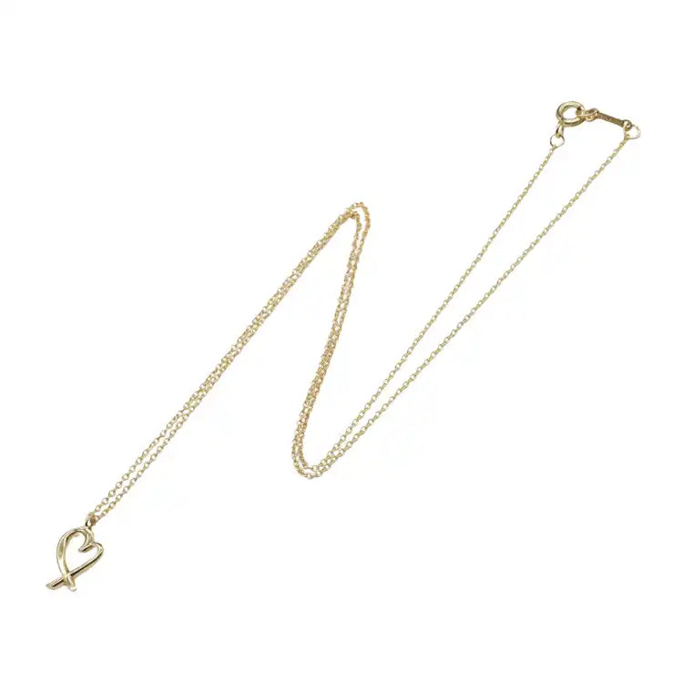 Tiffany 18K Yellow Gold Paloma Picasso Loving Heart Necklace