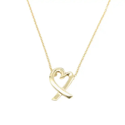Tiffany 18K Yellow Gold Paloma Picasso Loving Heart Necklace