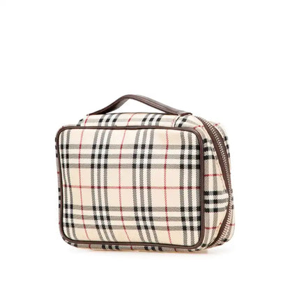 Burberry House Check Canvas Vanity Bag