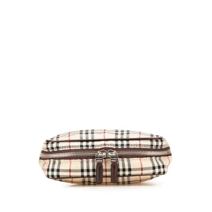 Burberry House Check Canvas Vanity Bag