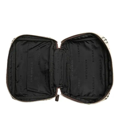 Burberry House Check Canvas Vanity Bag