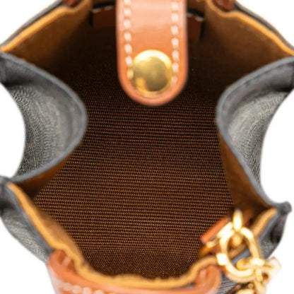 Celine Micro Triomphe Coated Canvas Vertical Cabas Bag Charm