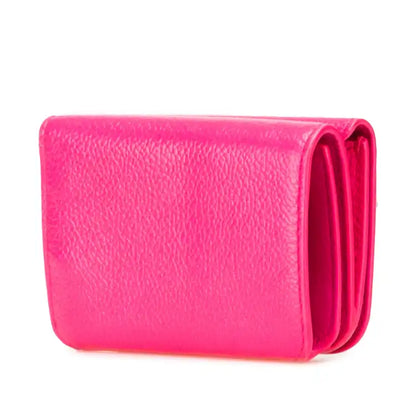 Balenciaga Mini Leather Cash Trifold Wallet