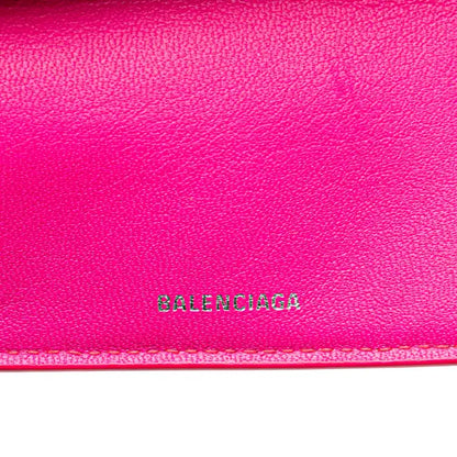 Balenciaga Mini Leather Cash Trifold Wallet