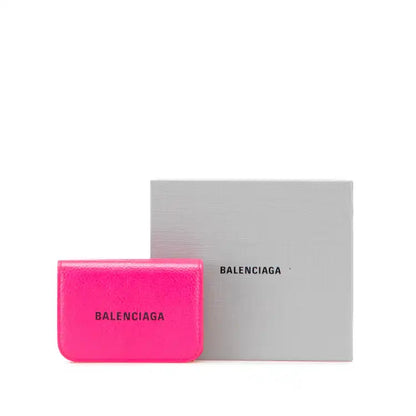 Balenciaga Mini Leather Cash Trifold Wallet