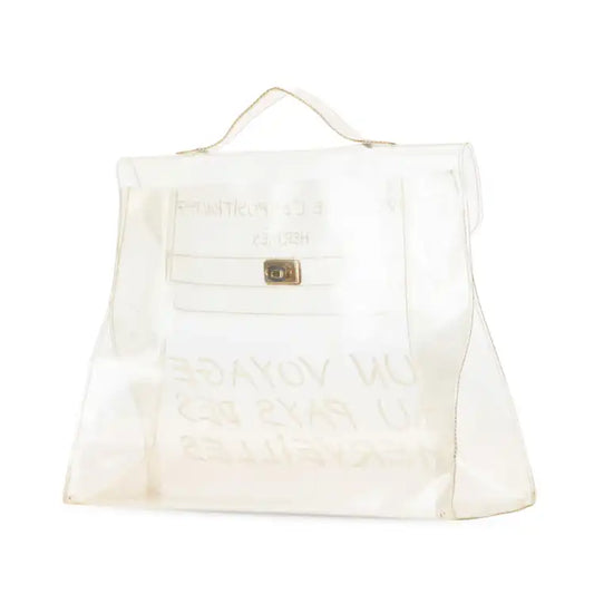Hermès Vinyl Souvenir De L Exposition Kelly Handbag