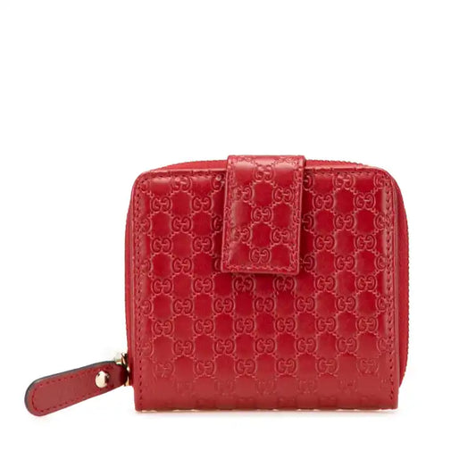 Gucci Microguccissima Zip Around Small Wallet