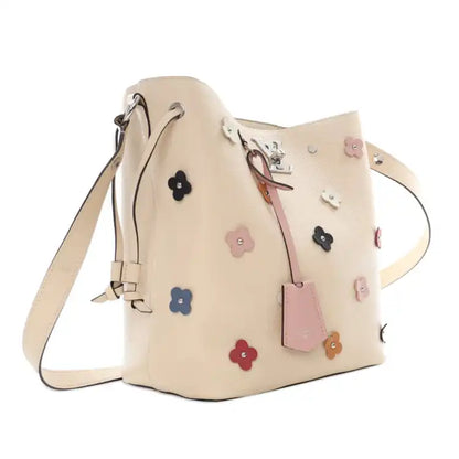 Louis Vuitton Flower Embellished Lockme Bucket Bag