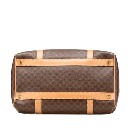 Celine Macadam Coated Canvas Boston Bag
