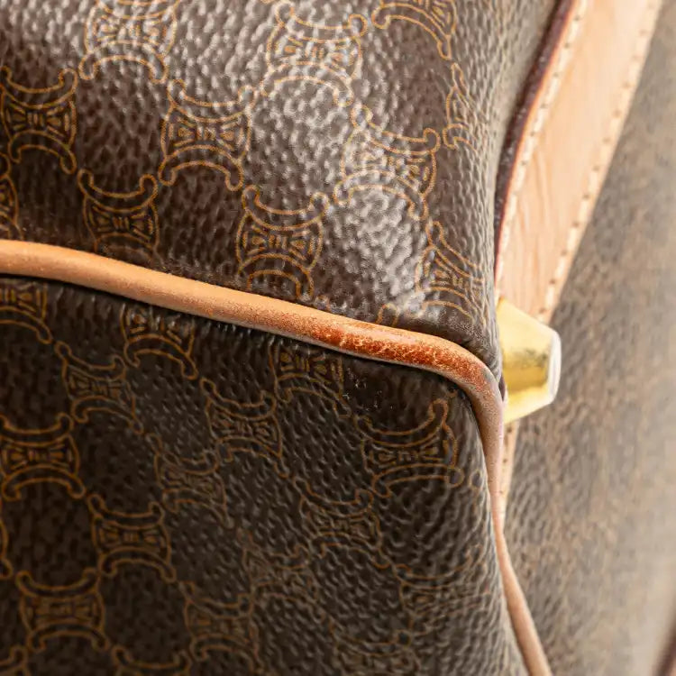 Celine Macadam Coated Canvas Boston Bag