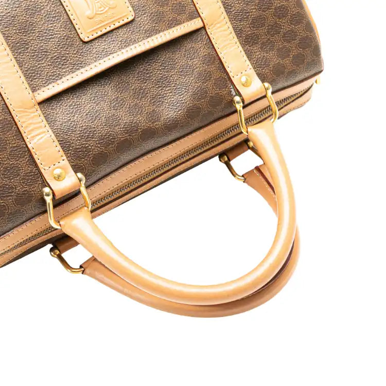 Celine Macadam Coated Canvas Boston Bag