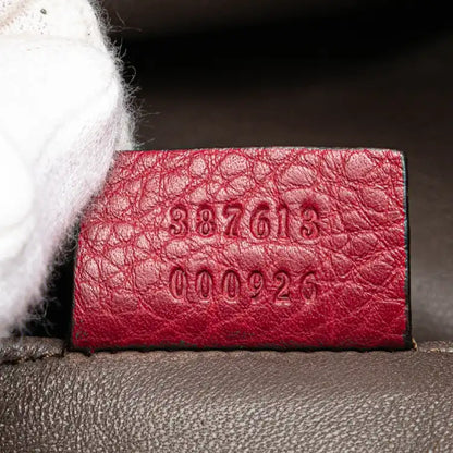 Gucci Pebbled Calfskin Miss Bamboo Bucket Bag