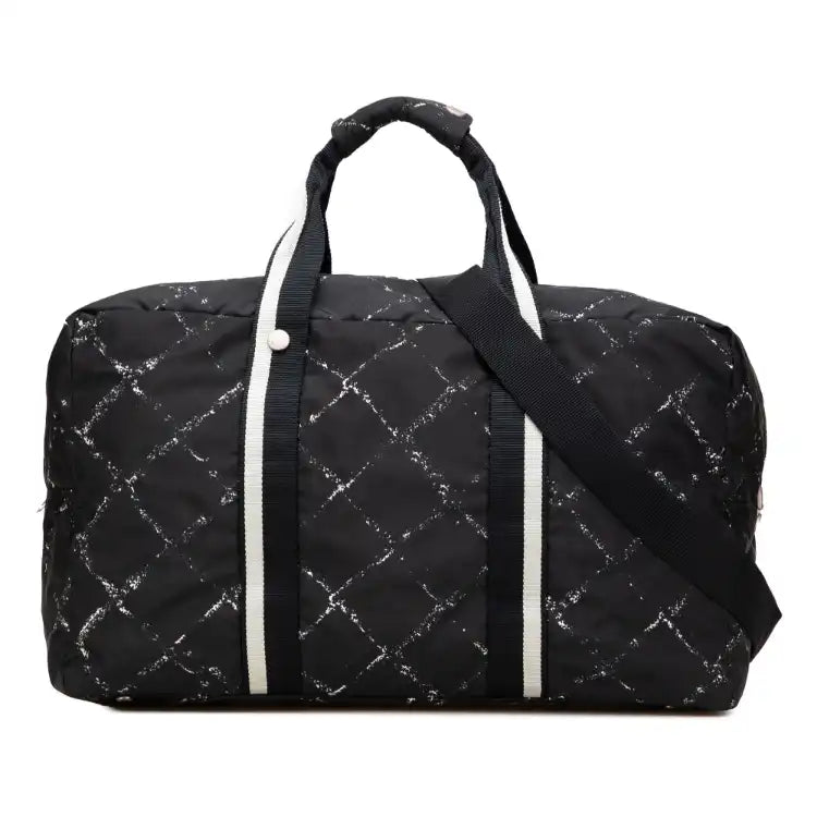 Chanel Old Travel Line Nylon Duffle Bag