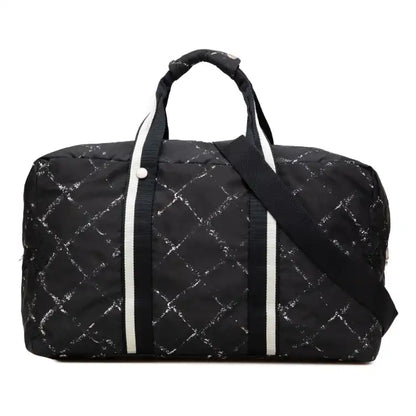 Chanel Old Travel Line Nylon Duffle Bag