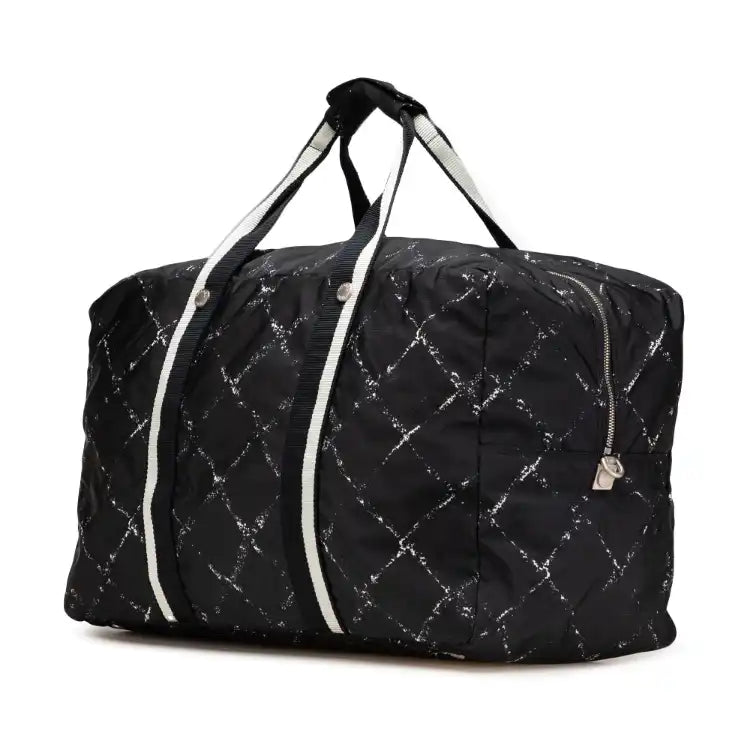 Chanel Old Travel Line Nylon Duffle Bag