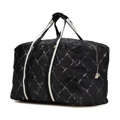 Chanel Old Travel Line Nylon Duffle Bag