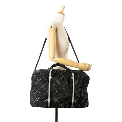 Chanel Old Travel Line Nylon Duffle Bag