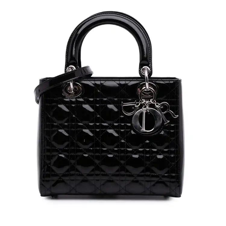 Dior Medium Patent Cannage Lady