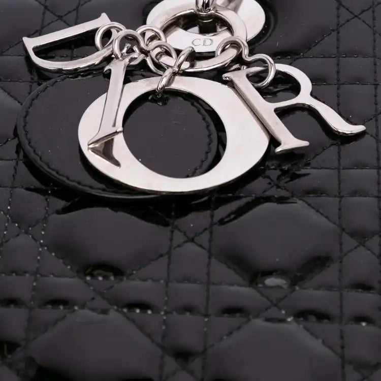 Dior Medium Patent Cannage Lady