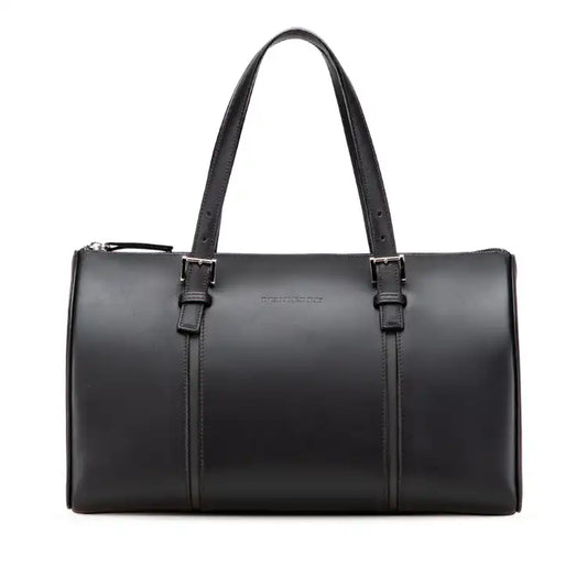 Burberry Leather Boston Bag