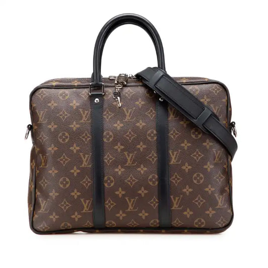 Louis Vuitton Monogram Macassar Porte Documents Voyage