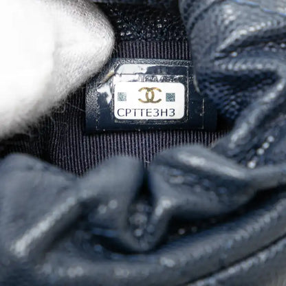 Chanel Mini Quilted Caviar Medallion Charms Drawstring Bucket Bag